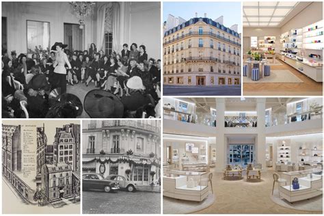 where was the first dior store|christian dior collection timeline.